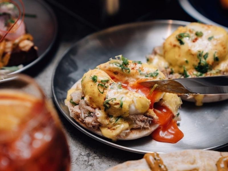 Little Bao Brunch Menu Eggs Benedict